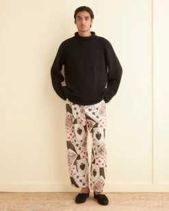 Men BODE Ace Of Spades Pajama Pants