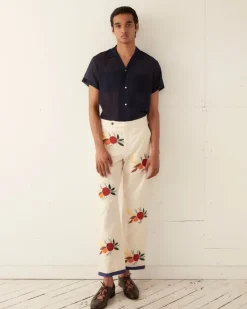 Men BODE Applique Fruit Bunch Trousers
