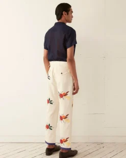Men BODE Applique Fruit Bunch Trousers