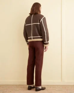 Men BODE Aviator Shearling Jacket