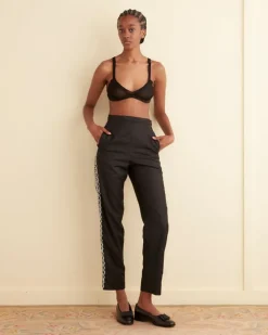 Women BODE Beaded Baroque Trousers
