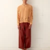 Men BODE Beaded Cantaloupe Long Sleeve Shirt