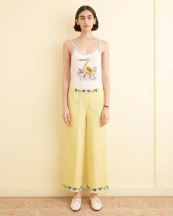Women BODE Beaded Chicory Pants