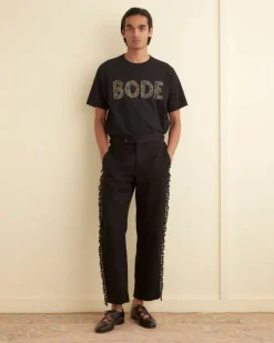 Men BODE Beaded Fringe Trousers