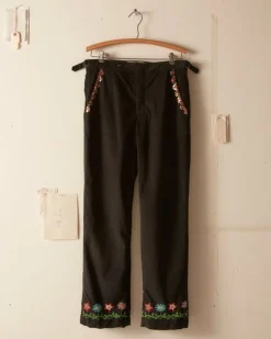 Men BODE Beaded Garden Vine Trousers