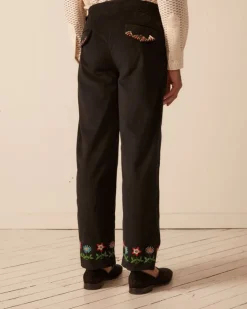 Men BODE Beaded Garden Vine Trousers