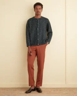 Men BODE Beaded Solid Cardigan
