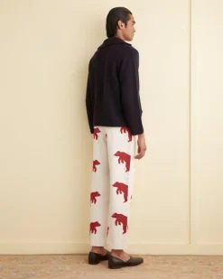 Men BODE Bear Applique Trousers