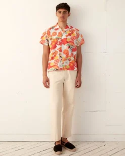 Men BODE Bedroom Garden Short Sleeve Shirt