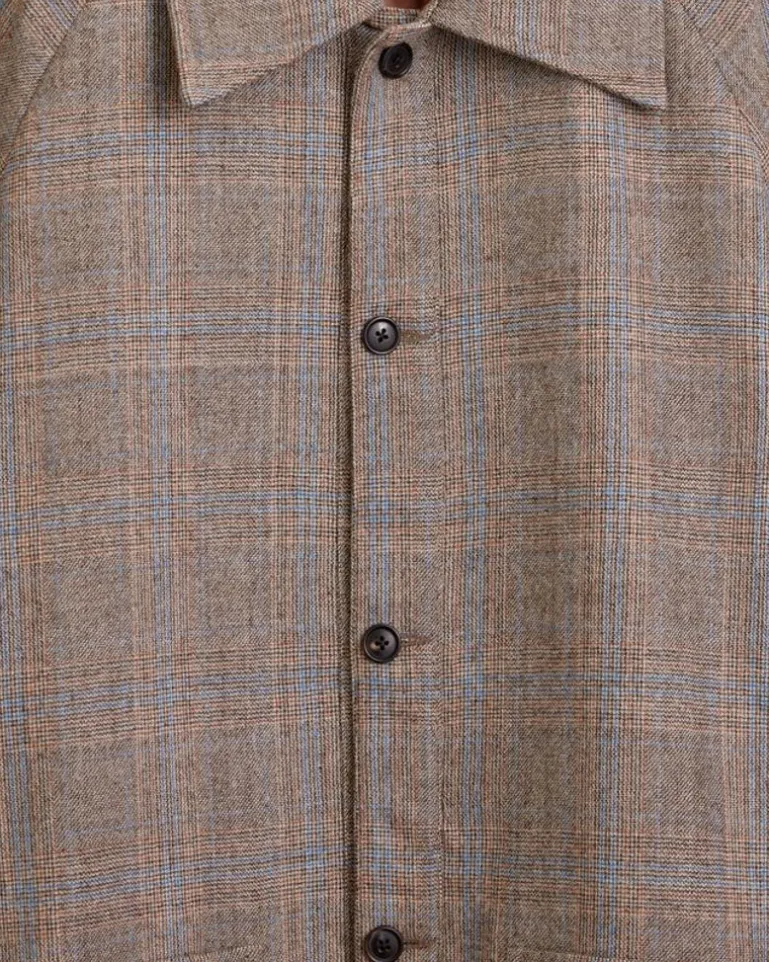 Men BODE Birdseed Check Jacket - L