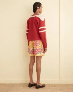 Men BODE Blooming Border Shorts