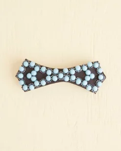 Women BODE Blue Bowtie Barrette