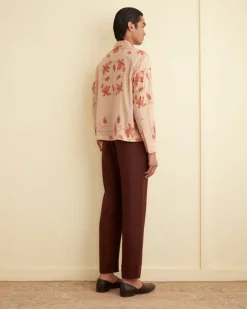 Men BODE Bougainvillea Long Sleeve Shirt