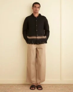 Men BODE Braided Fringe Shirt