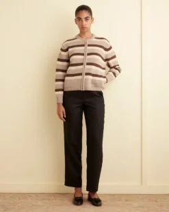 Women BODE Brewster Cardigan /Brown