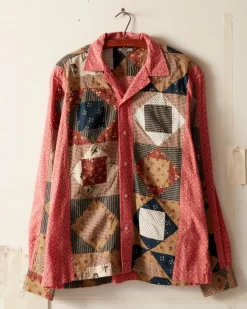 Men BODE Calico This And That Long Sleeve Shirt