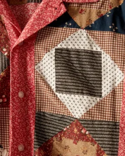 Men BODE Calico This And That Long Sleeve Shirt