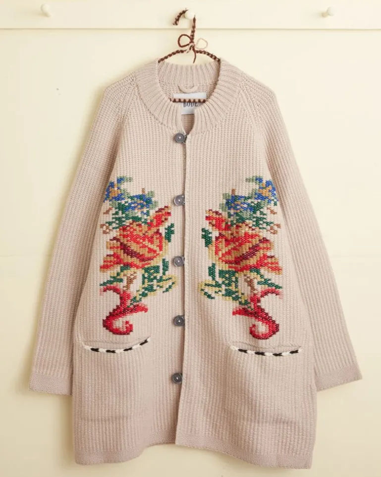 Men BODE Cape Cod Cross Stitch Jacket