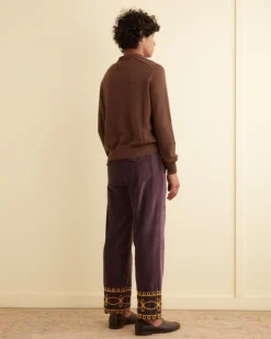 Men BODE Cashmere Polo - Brown