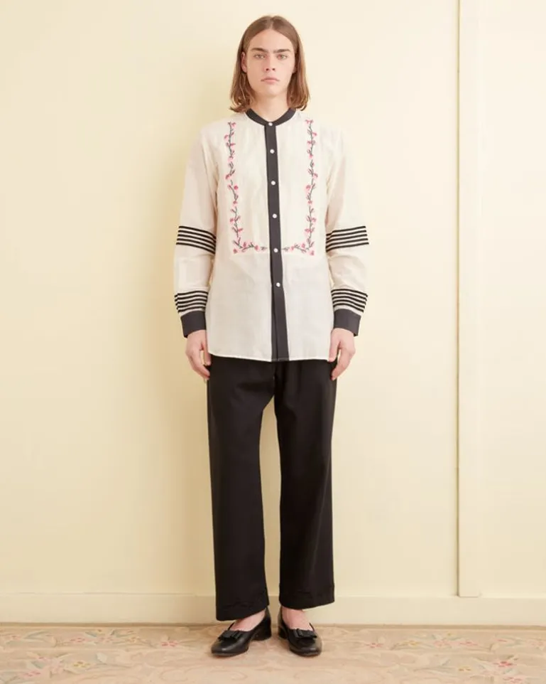 Men BODE Cherry Blossom Stripe Tunic