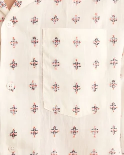 Men BODE Chrystie Weave Long Sleeve Shirt