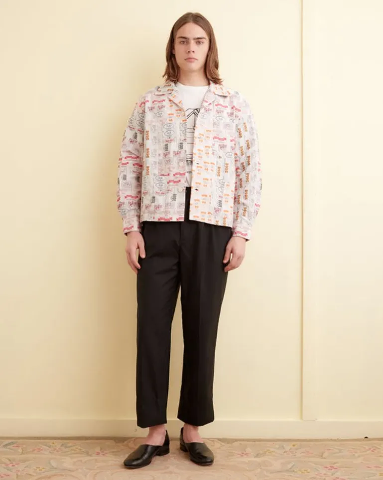 Men BODE Clinton Street Label Overshirt