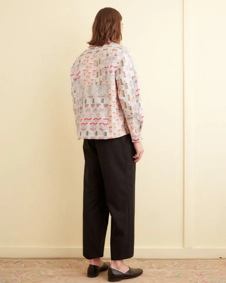 Men BODE Clinton Street Label Overshirt