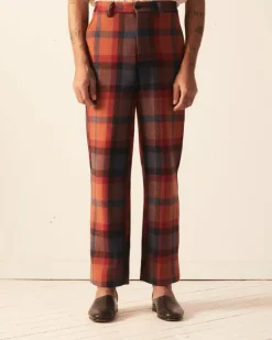 Men BODE Clinton Street Plaid Trousers