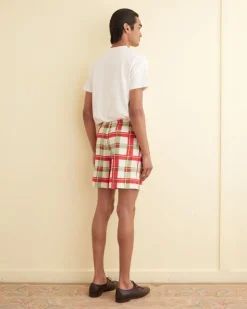 Men BODE Complementary Plaid Shorts