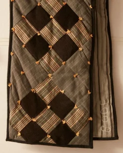 Men BODE Corduroy Nine Patch Quilt Scarf