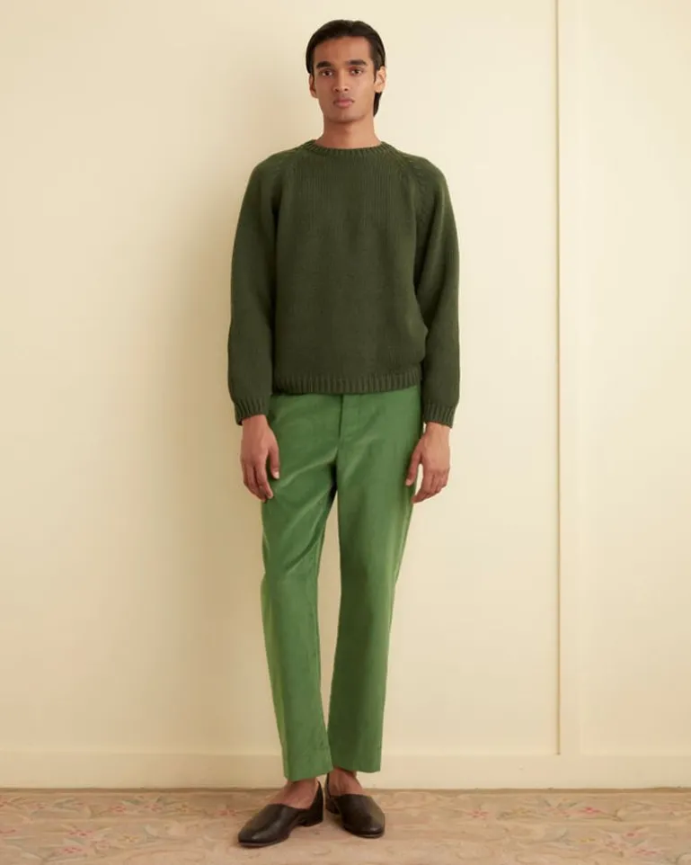 Men BODE Corduroy Side Buckle Trousers