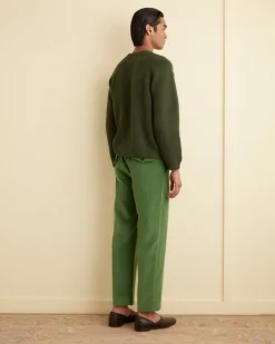 Men BODE Corduroy Side Buckle Trousers