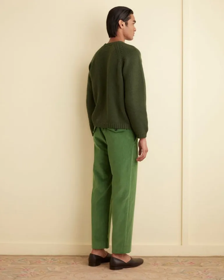 Men BODE Corduroy Side Buckle Trousers