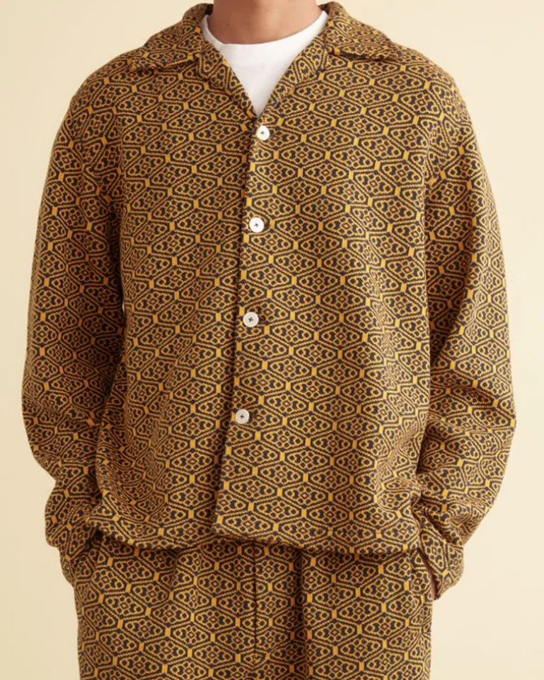 Men BODE Crescent Jacquard Louie Shirt