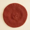 Women BODE Crochet Beret - Tobacco