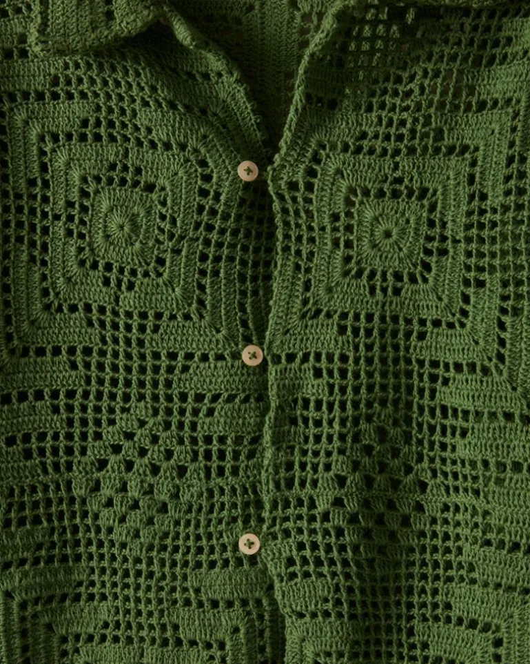 Men BODE Crochet Overshirt