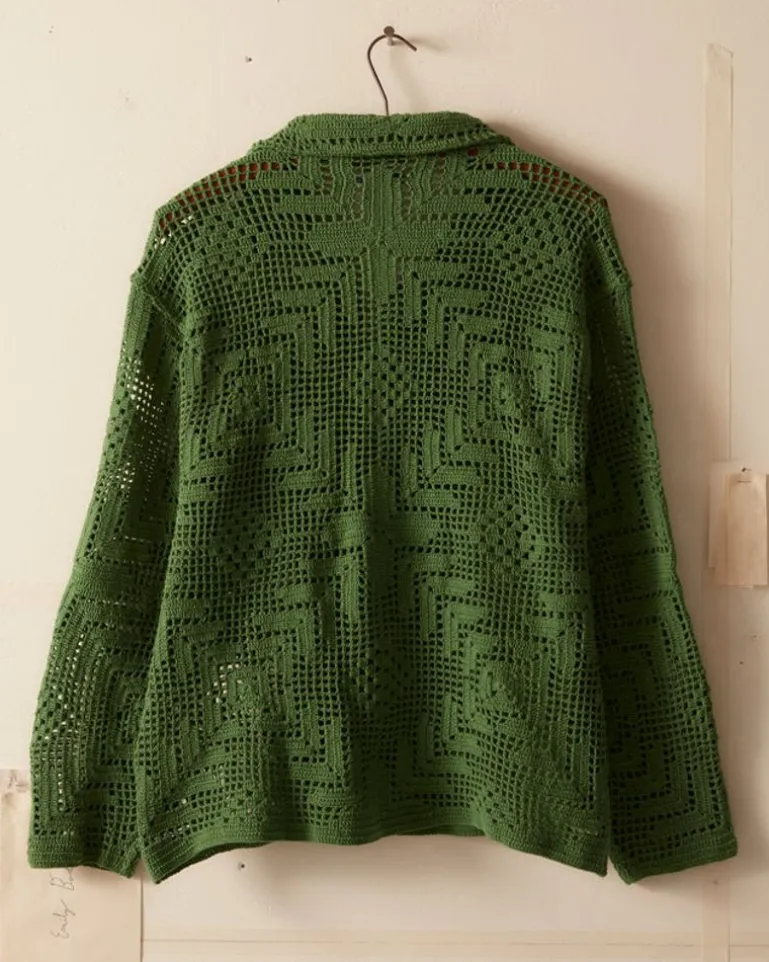 Men BODE Crochet Overshirt