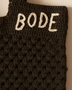 Men BODE Crochet Tote - Black