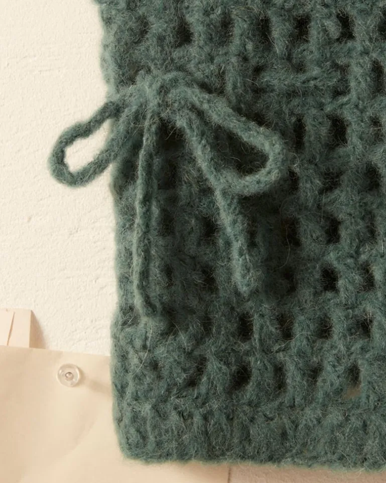 Men BODE Crochet Vest - Green