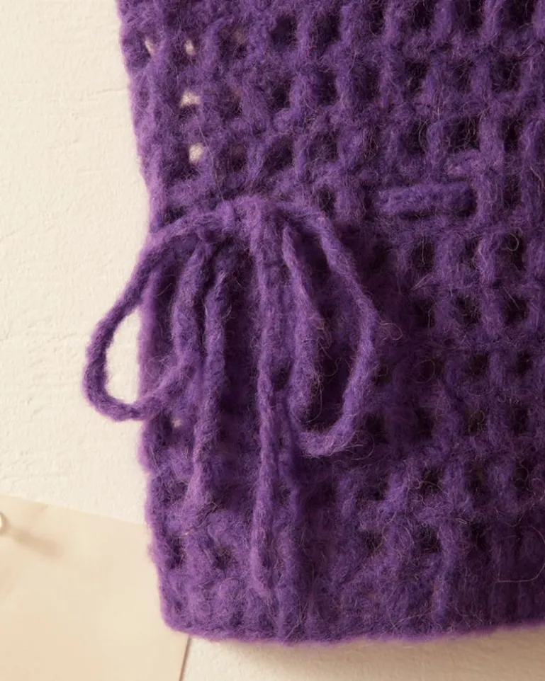 Men BODE Crochet Vest - Purple