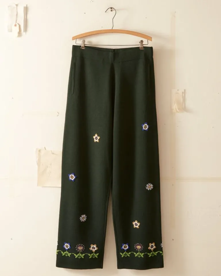 Men BODE Daisy Garden Joggers - Green