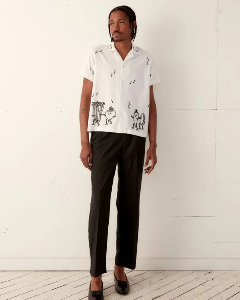 Men BODE Dancing Pantry Short Sleeve Shirt