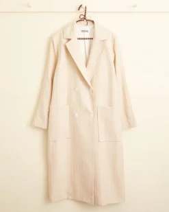 Women BODE Dennis Stripe Worcester Coat