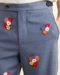 Men BODE Dianthus Applique Trousers
