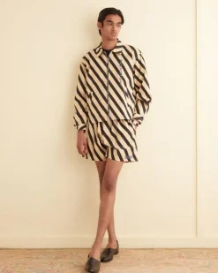 Men BODE Domino Stripe Jacket