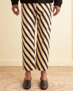 Men BODE Domino Stripe Trousers