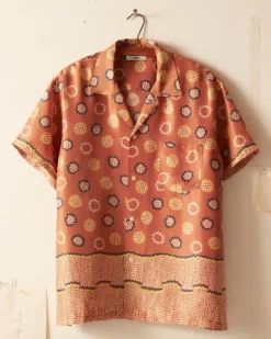 Men BODE Dotted Border Short Sleeve Shirt