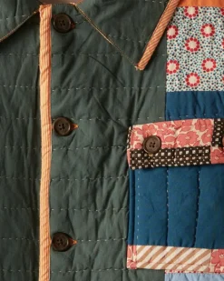 Men BODE Dotted Daisy Quilt Workwear Jacket
