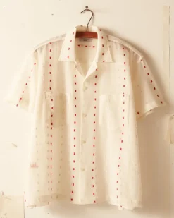 Men BODE Duo Dot Mesh Short Sleeve Shirt