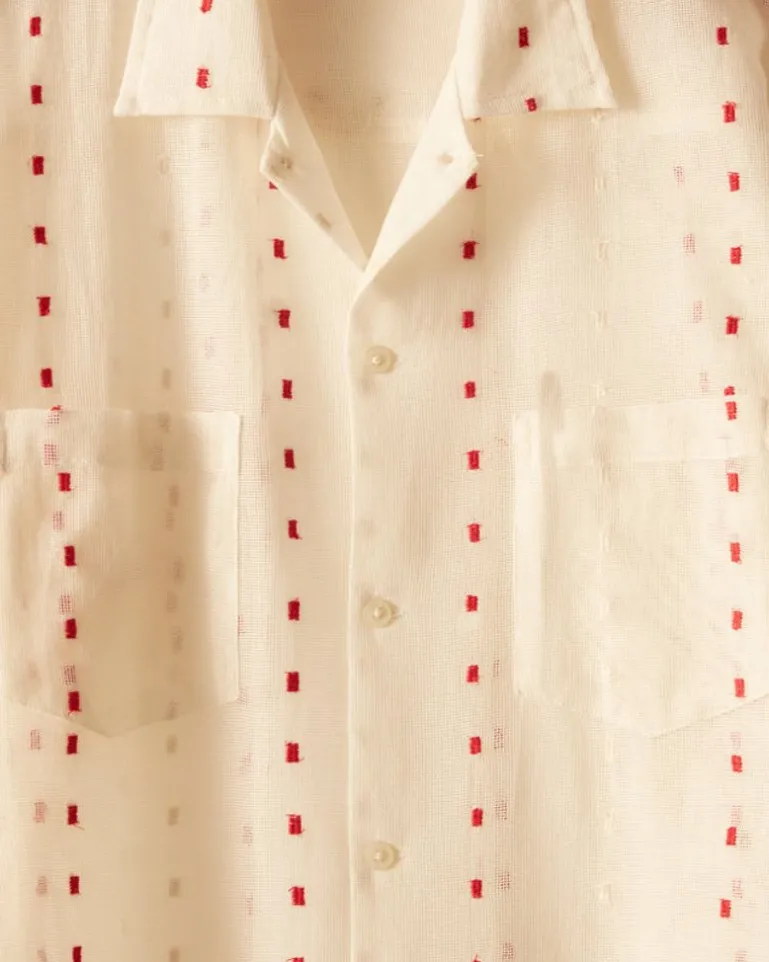 Men BODE Duo Dot Mesh Short Sleeve Shirt